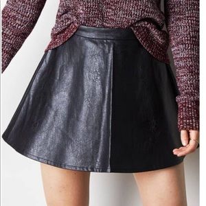 American eagle vegan leather circle skirt